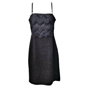 Banana Republic, Dress Little Black Dress - Cocktail Party Fringe Bodice Sh…